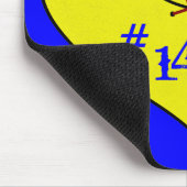 Fastpitch Softball Heart Muismat (Hoek)