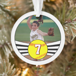 Fastpitch Softball het Aantal van de Speler van de Ornament
