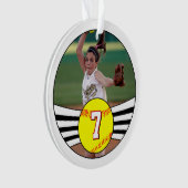 Fastpitch Softball het Aantal van de Speler van de Ornament (voorkant)