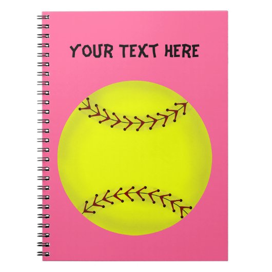Fastpitch Softball-laptop Notitieboek (Voorkant)
