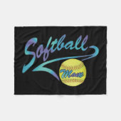 Fastpitch Softball Ma Athletic Tail Fleece Deken (Voorkant (Horizontaal))