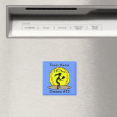 FastPitch Softball Magnet (Insitu (Vaatwasser))