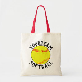 Fastpitch Softball Mam/Fan Custom Team Name Sports Tote Bag
