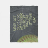 Fastpitch Softball Motivatie succes Fleece Deken (Voorkant)