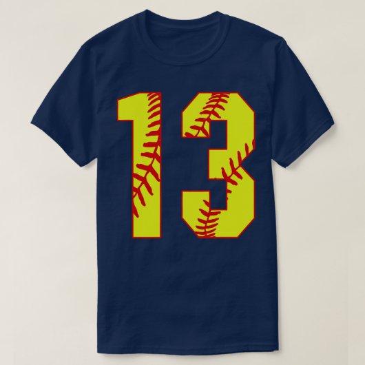 Fastpitch Softball Nummer 13 13 Softball Shirt Jer (Design voorkant)