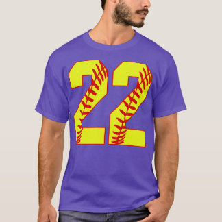 Fastpitch Softball Nummer 22 22 Softball Jersey U T-shirt