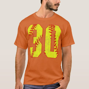 Fastpitch Softball Nummer 30 30 Softball Jersey U T-shirt