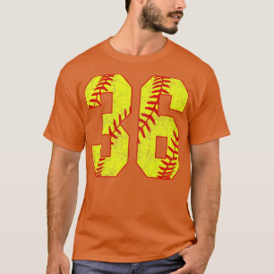 Fastpitch Softball Nummer 36 36 Softball Jersey U T-shirt