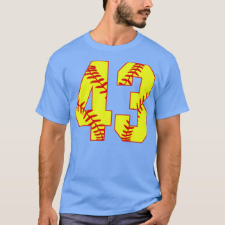 Fastpitch Softball Nummer 43 43 Softball Jersey U T-shirt