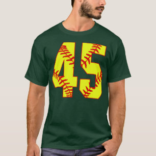 Fastpitch Softball Nummer 45 45 Softball Jersey U T-shirt