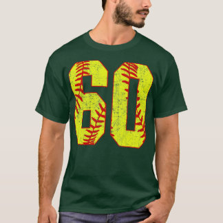 Fastpitch Softball Nummer 60 60 Softball Jersey U T-shirt