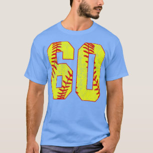 Fastpitch Softball Nummer 60 60 Softball Jersey U T-shirt