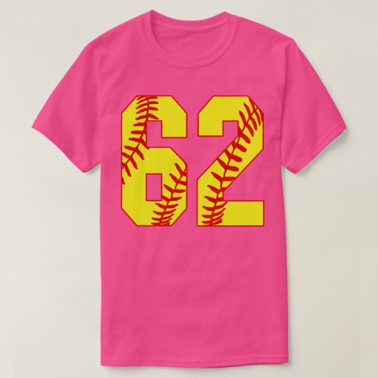 Fastpitch Softball Nummer 62 62 Softball Shirt Jer (Design voorkant)