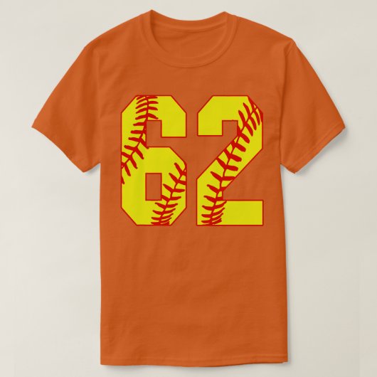Fastpitch Softball Nummer 62 62 Softball Shirt Jer (Design voorkant)