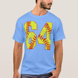 Fastpitch Softball Nummer 64 64 Softball Jersey U T-shirt