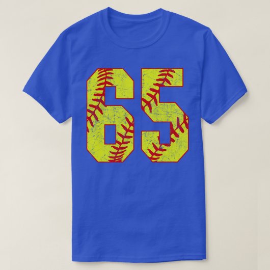 Fastpitch Softball Nummer 65 65 Softball Shirt Jer (Design voorkant)