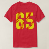 Fastpitch Softball Nummer 65 65 Softball Shirt Jer (Design voorkant)