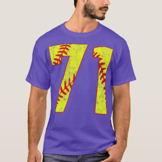 Fastpitch Softball Nummer 71 71 Softball Jersey U T-shirt