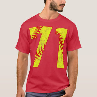 Fastpitch Softball Nummer 71 71 Softball Shirt Jer