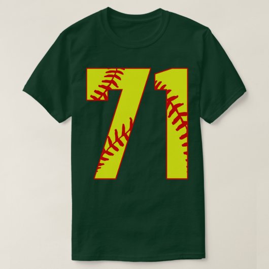 Fastpitch Softball Nummer 71 71 Softball Shirt Jer (Design voorkant)