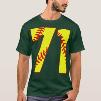 Fastpitch Softball Nummer 71 71 Softball Shirt Jer
