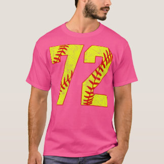 Fastpitch Softball Nummer 72 72 Softball Jersey U T-shirt