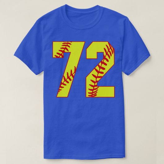 Fastpitch Softball Nummer 72 72 Softball Jersey U T-shirt (Design voorkant)