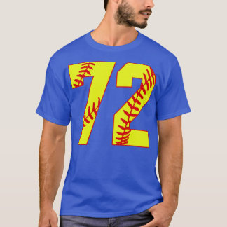 Fastpitch Softball Nummer 72 72 Softball Jersey U T-shirt