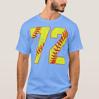 Fastpitch Softball Nummer 72 72 Softball Jersey U T-shirt
