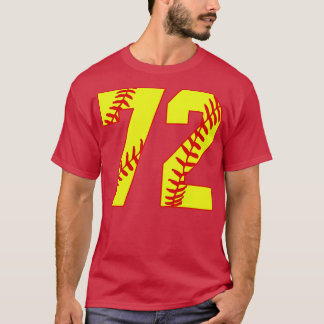 Fastpitch Softball Nummer 72 72 Softball Jersey U T-shirt