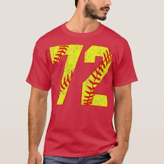 Fastpitch Softball Nummer 72 72 Softball Shirt Jer