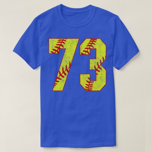 Fastpitch Softball Nummer 73 73 Softball Jersey U T-shirt (Design voorkant)