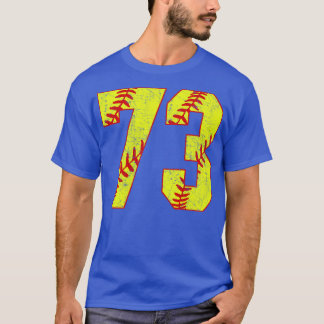 Fastpitch Softball Nummer 73 73 Softball Jersey U T-shirt