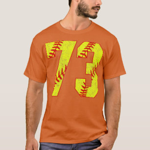 Fastpitch Softball Nummer 73 73 Softball Jersey U T-shirt