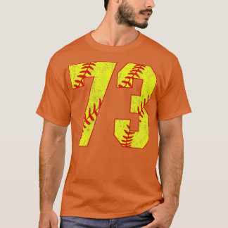 Fastpitch Softball Nummer 73 73 Softball Jersey U T-shirt