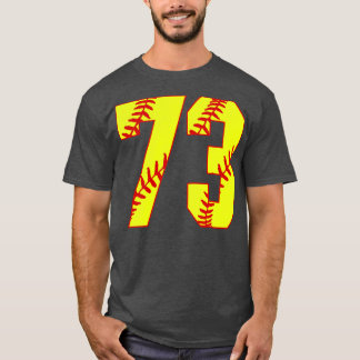 Fastpitch Softball Nummer 73 73 Softball Jersey U T-shirt