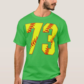 Fastpitch Softball Nummer 73 73 Softball Jersey U T-shirt