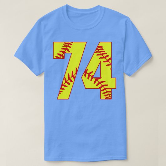 Fastpitch Softball Nummer 74 74 Softball Jersey U T-shirt (Design voorkant)