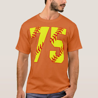 Fastpitch Softball Nummer 75 75 Softball Shirt Jer