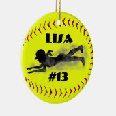 Fastpitch Softball Ornament (Rechts)