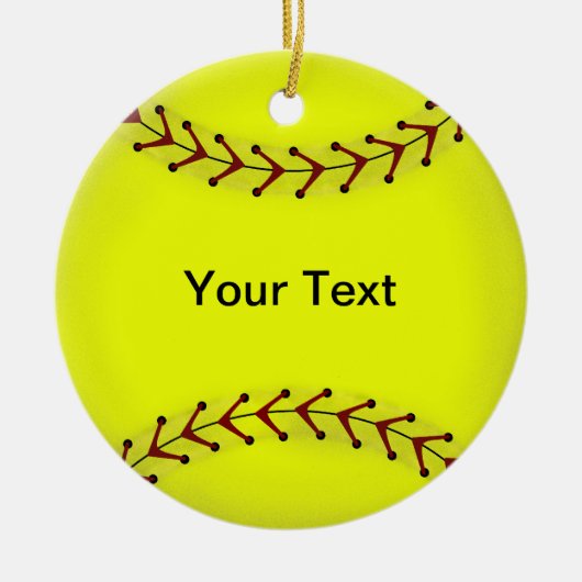 Fastpitch Softball Ornament (Voorkant)