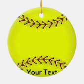 Fastpitch Softball Ornament (Achterkant)