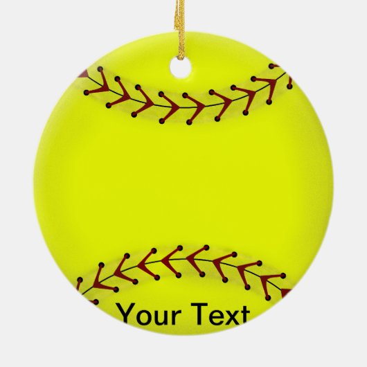 Fastpitch Softball Ornament (Achterkant)