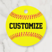 Fastpitch Softball Party - Aangepast team / Player Bedankjes Labels (Achterkant)