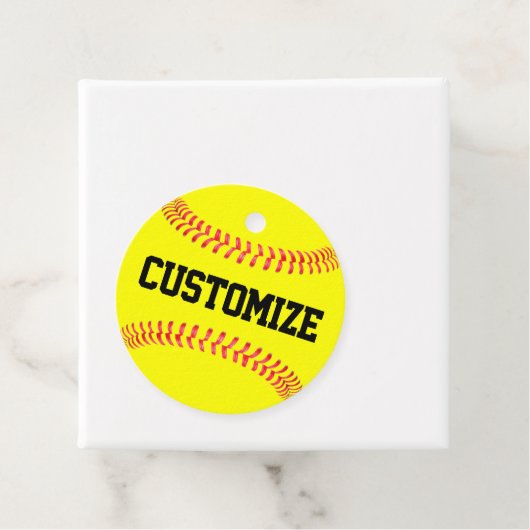 Fastpitch Softball Party - Aangepast team / Player Bedankjes Labels (In situ)