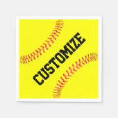 Fastpitch Softball Party/Banquet Custom Napkins Servet (Voorkant)