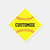 Fastpitch Softball Party/Banquet Custom Napkins Servet (Hoek)