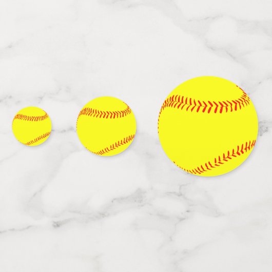 Fastpitch Softball Party Table Confetti (Voorkanten)