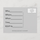 Fastpitch Softball Party Uitnodiging Briefkaart (Achterkant)