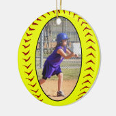 Fastpitch Softball Photo Ornament (Links)